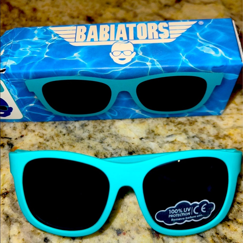 Babiators Aviators Turquoise Toddler Sunglasses NIB